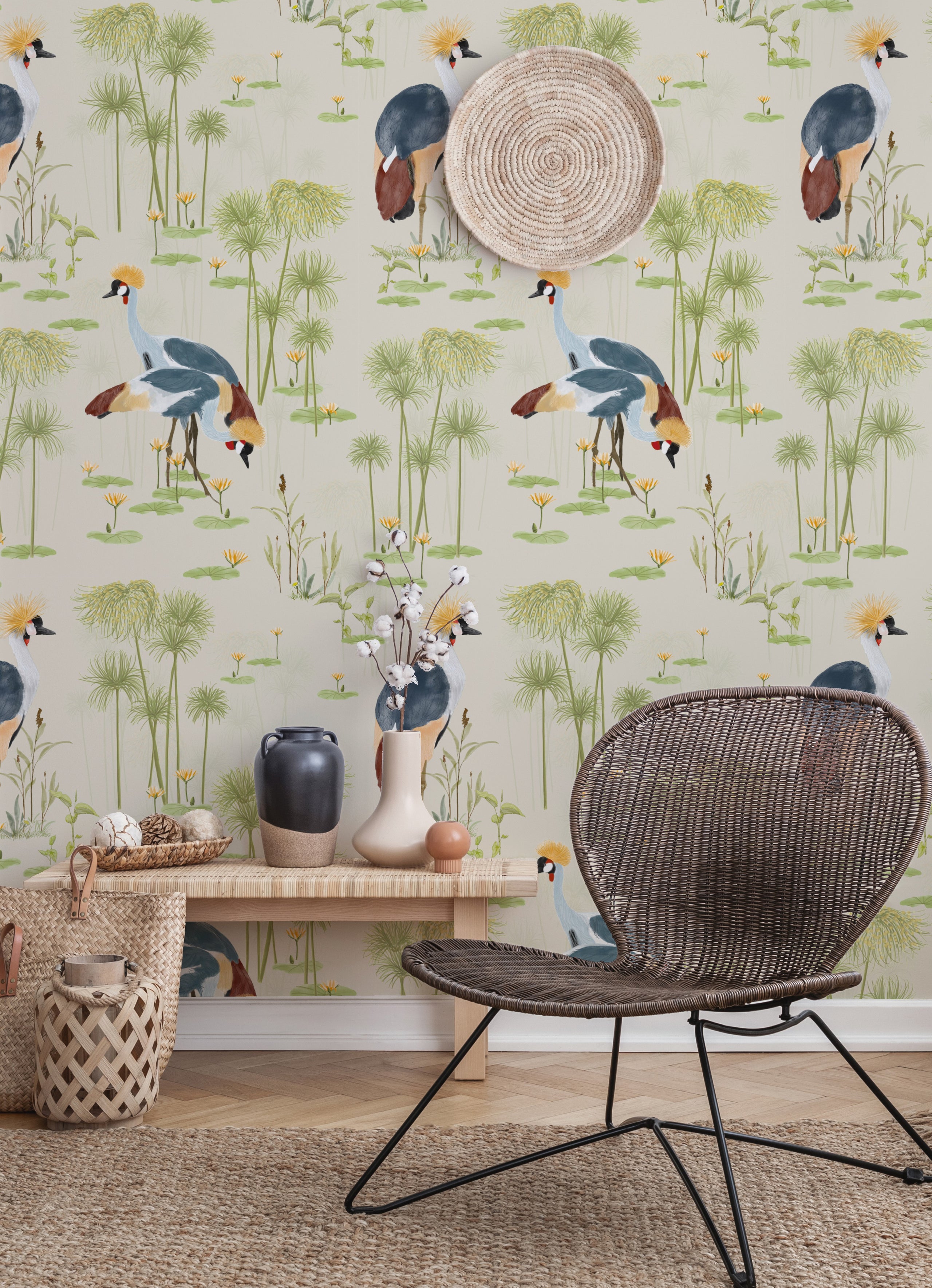 Petronella Hall - Cranes Wallpaper
