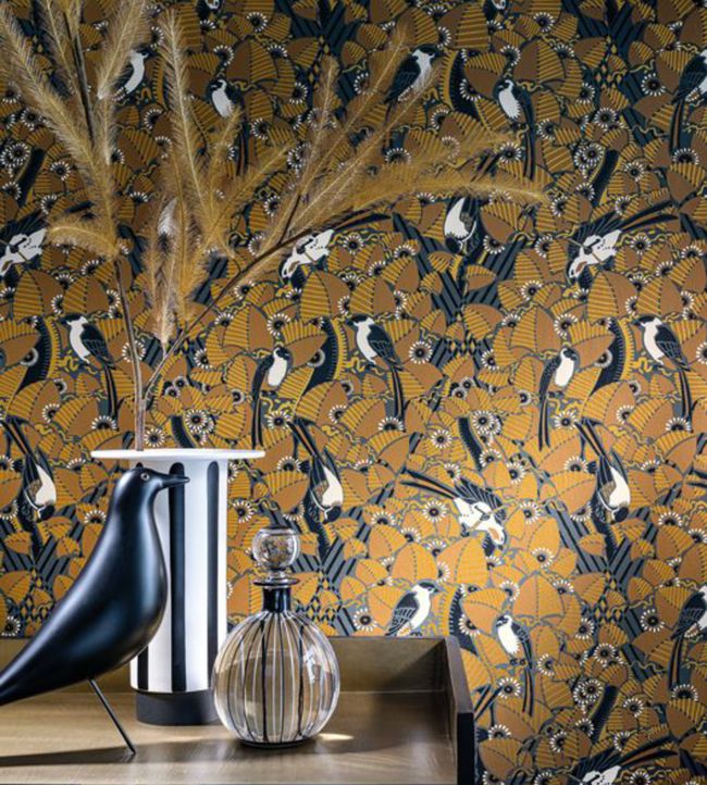 Highquality wallpapers and fabrics  Casamance linen wallpaper Naturals  Papilio  Decowunder